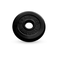 5 кг диск (блин) MB Barbell (черный) 50 мм.